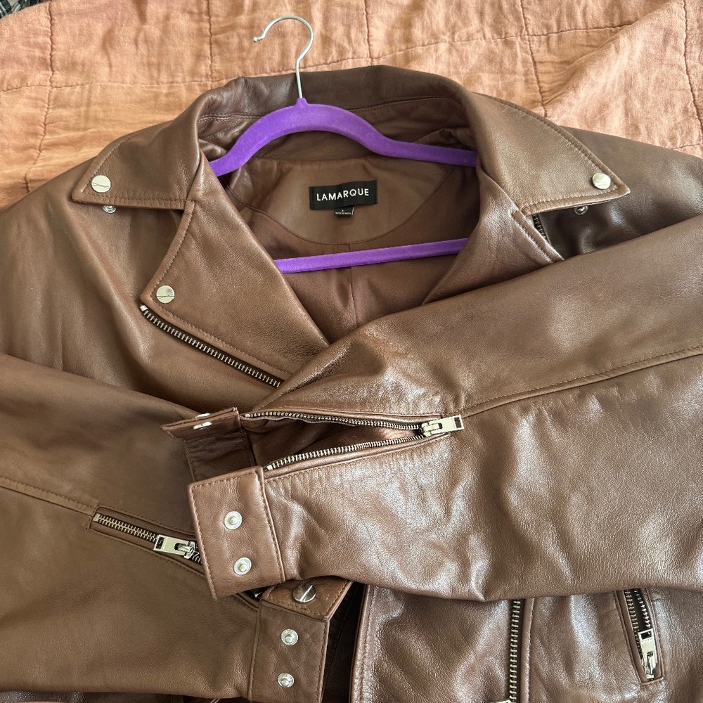 Lamarque Dylan Jacket In Tan - image 3